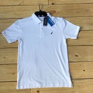 Youth white Nautica Polo t-shirt
